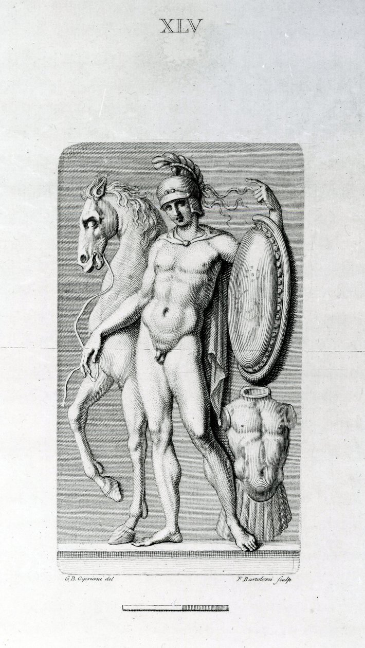 Nu masculino, século XVIII de Giovanni Battista Cipriani