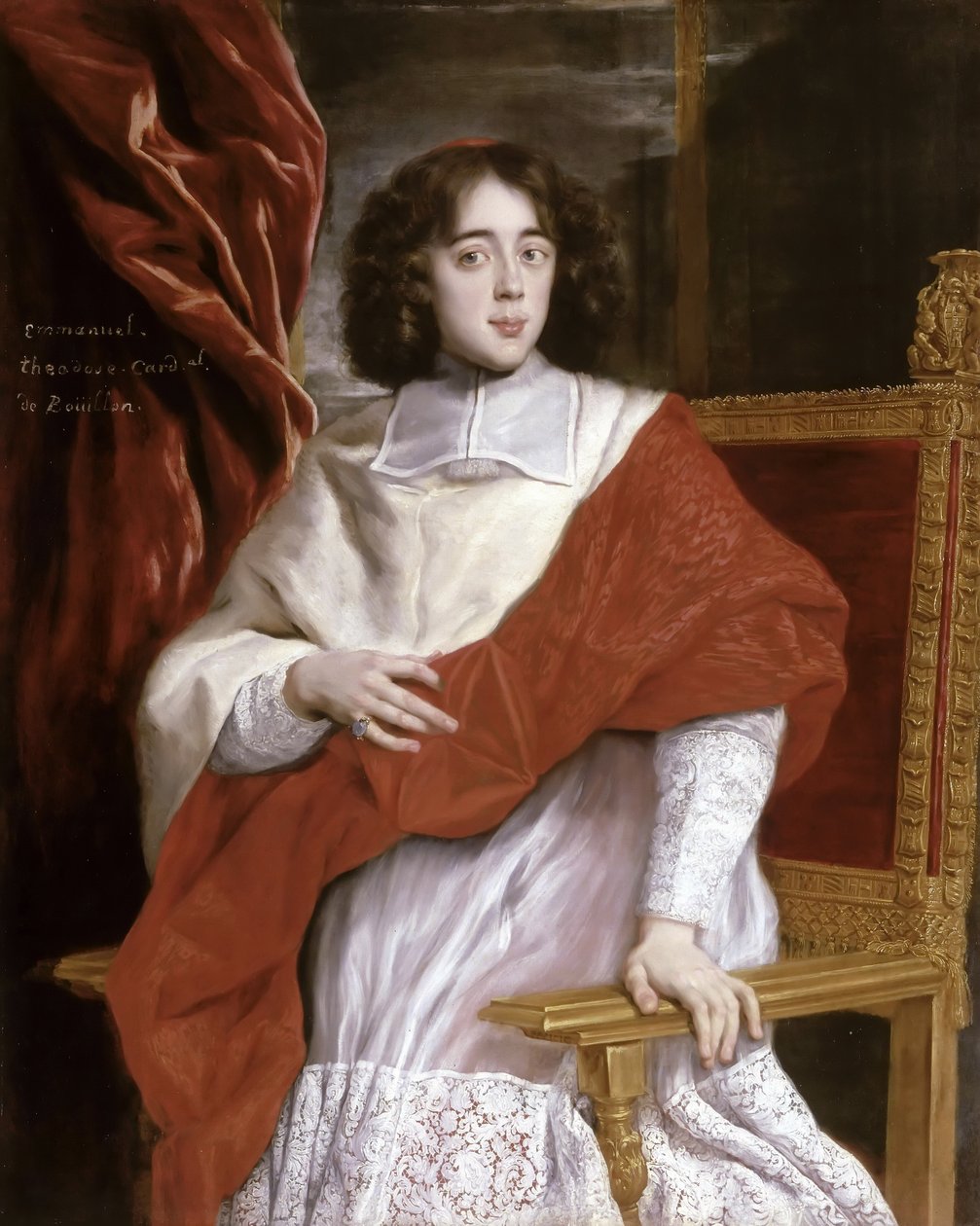 Emmanuel-Teodósio da Torre de Auvergne, Cardeal de Bouillon (1643-1715) de Giovanni Battista Gaulli