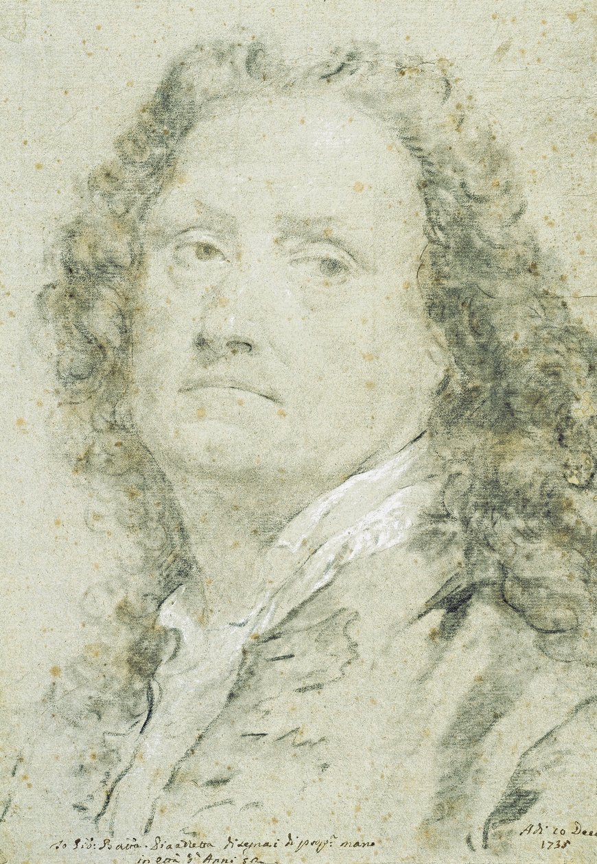 Auto-retrato, 1735 de Giovanni Battista Piazzetta