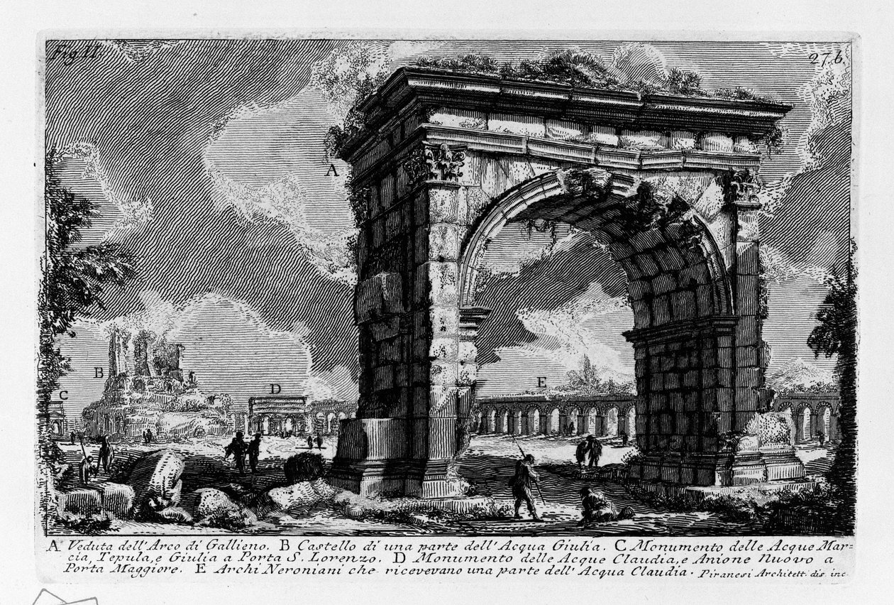 Arco de Gallienus de Giovanni Battista Piranesi