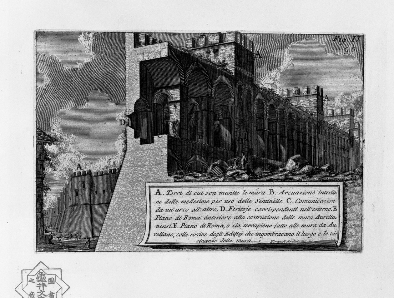 Muralhas Aurelianas de Giovanni Battista Piranesi