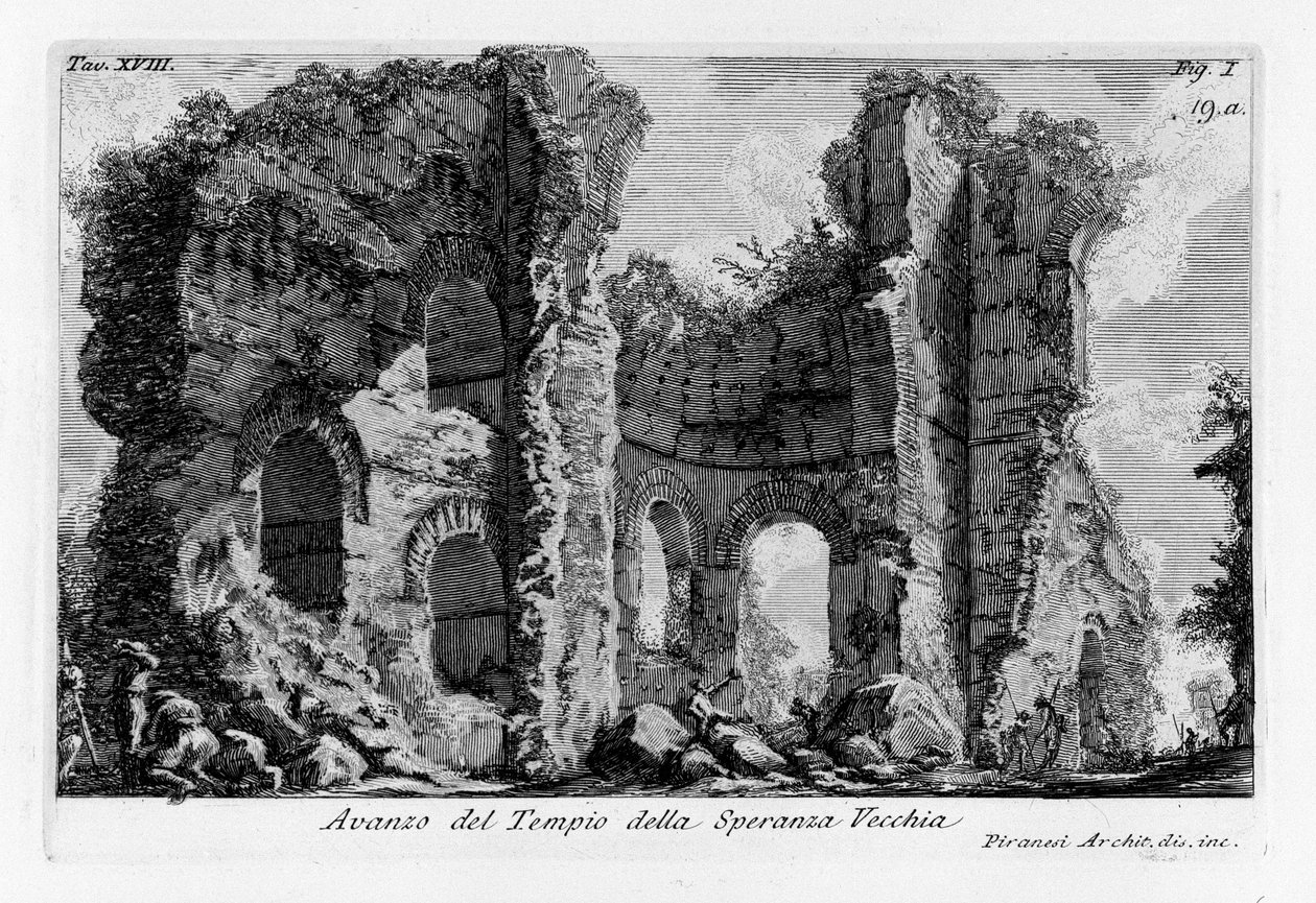 Sobras do Templo da Velha Esperança de Giovanni Battista Piranesi