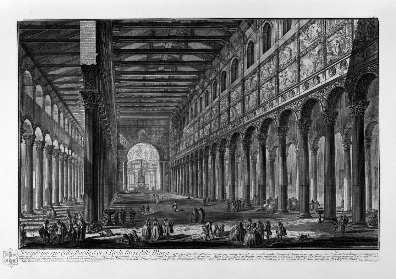 Basílica de São Paulo Fora dos Muros de Giovanni Battista Piranesi