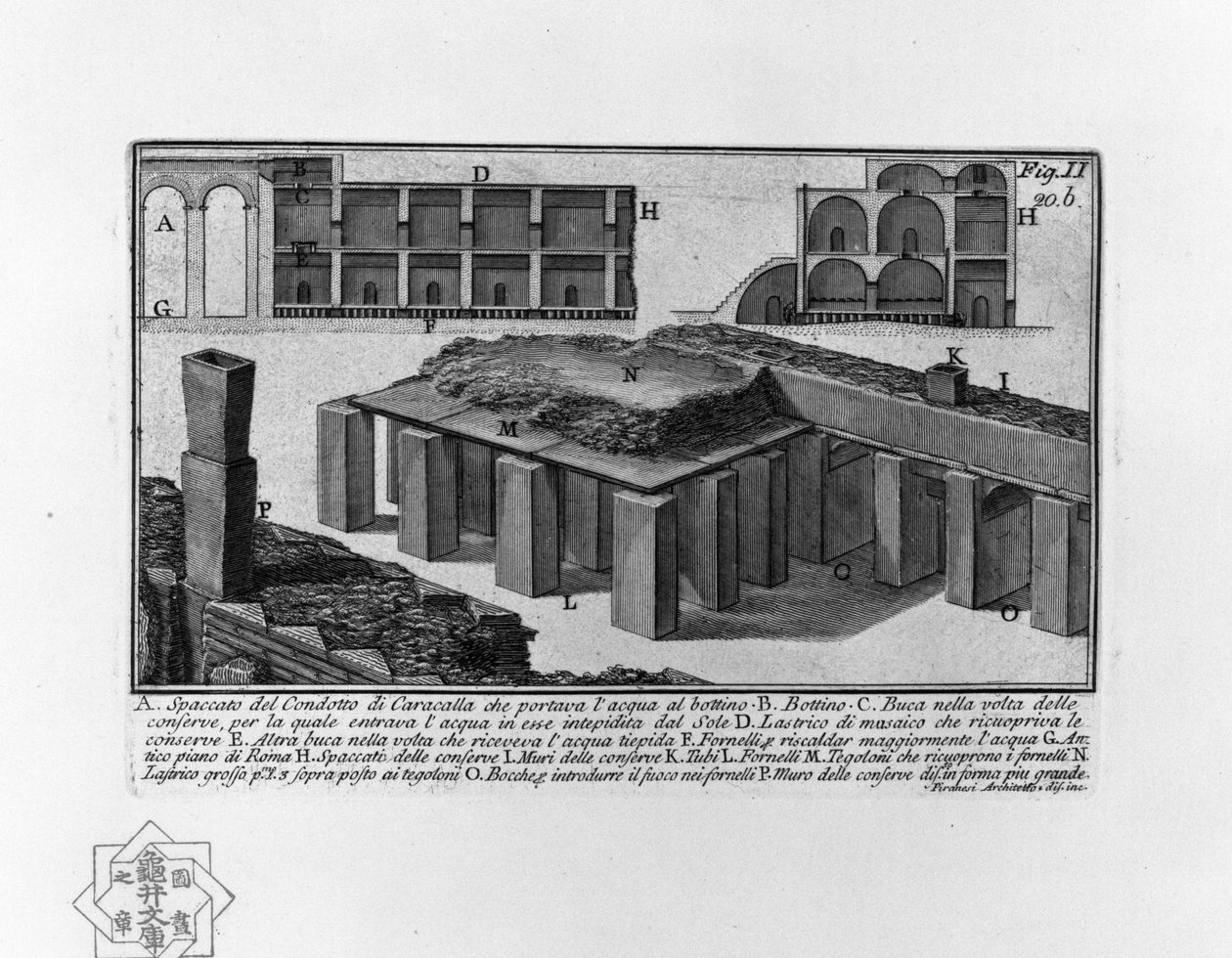 Conduto de Caracalla de Giovanni Battista Piranesi