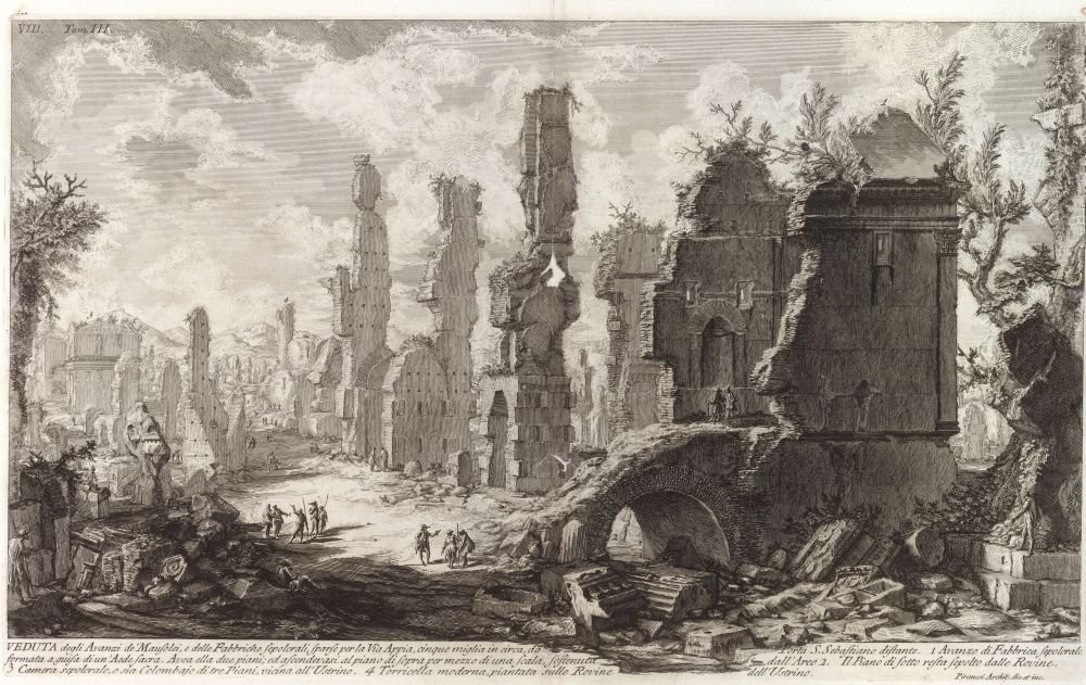 Le Antichita romane, tomar III, [2º frontispício] de Giovanni Battista Piranesi