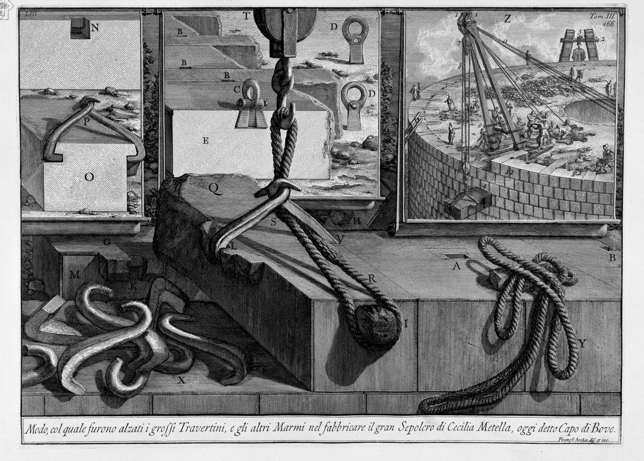 Mausoléu de Cecilia Metella de Giovanni Battista Piranesi