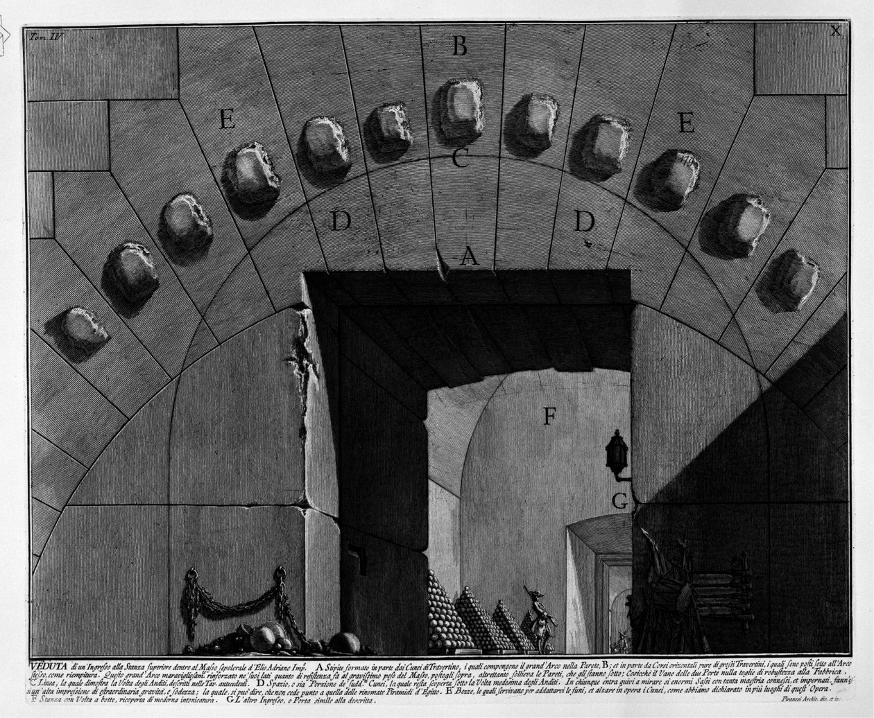 Mausoléu de Adriano de Giovanni-Battista Piranesi