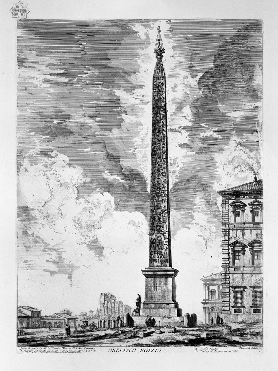 Obelisco de Latrão. de Giovanni Battista Piranesi
