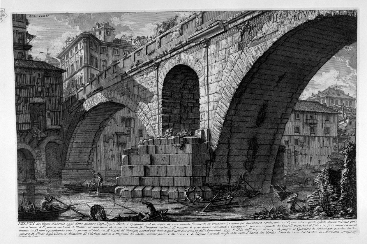 Ponte Fabricio de Giovanni Battista Piranesi