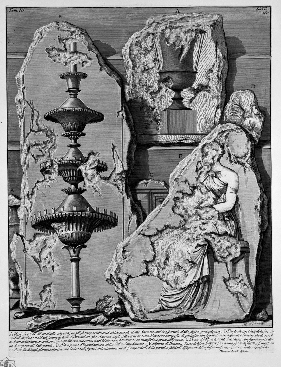 Pirâmide de Caio Cestio de Giovanni Battista Piranesi