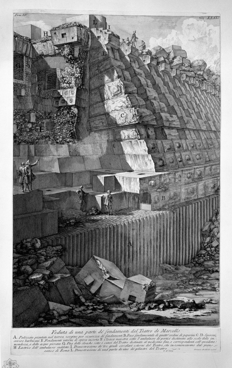 Teatro de Marcelo de Giovanni Battista Piranesi