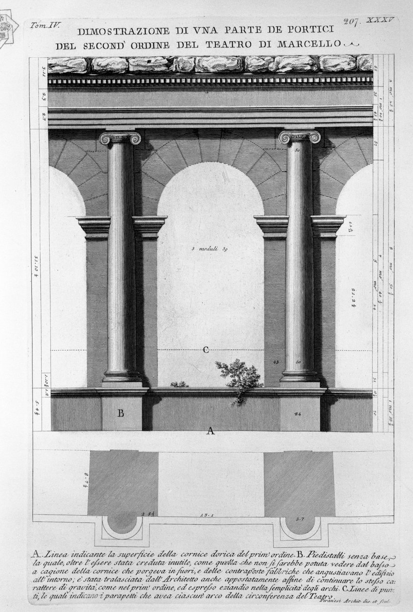 Teatro de Marcelo de Giovanni Battista Piranesi