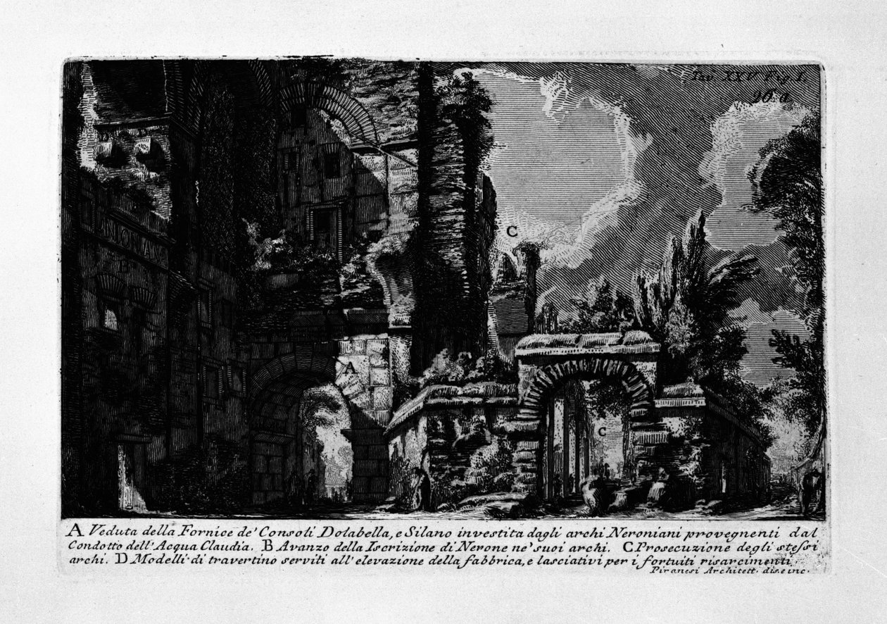 Vista do Fornace de Consoli Dolabella e Silano de Giovanni Battista Piranesi