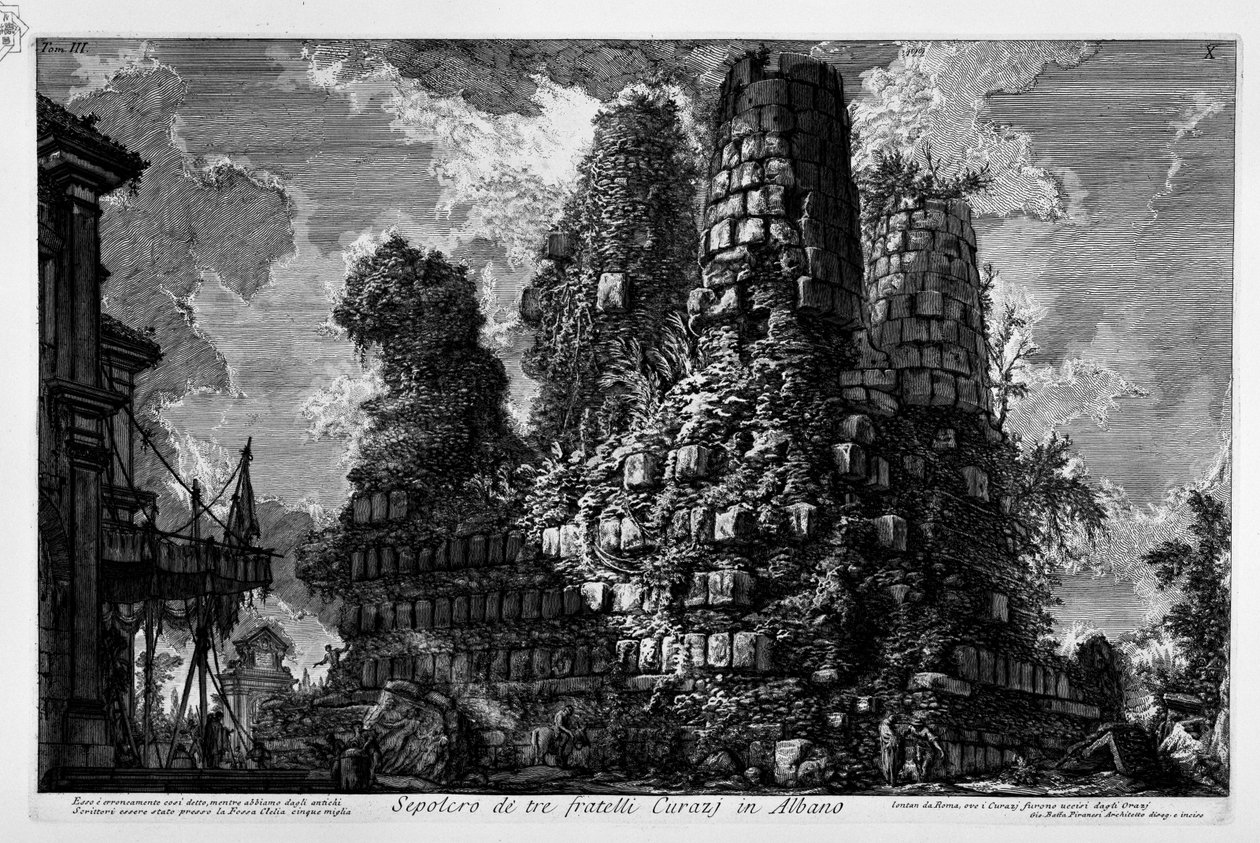 Via Appia, Sepulcro em Albano Laziale de Giovanni Battista Piranesi