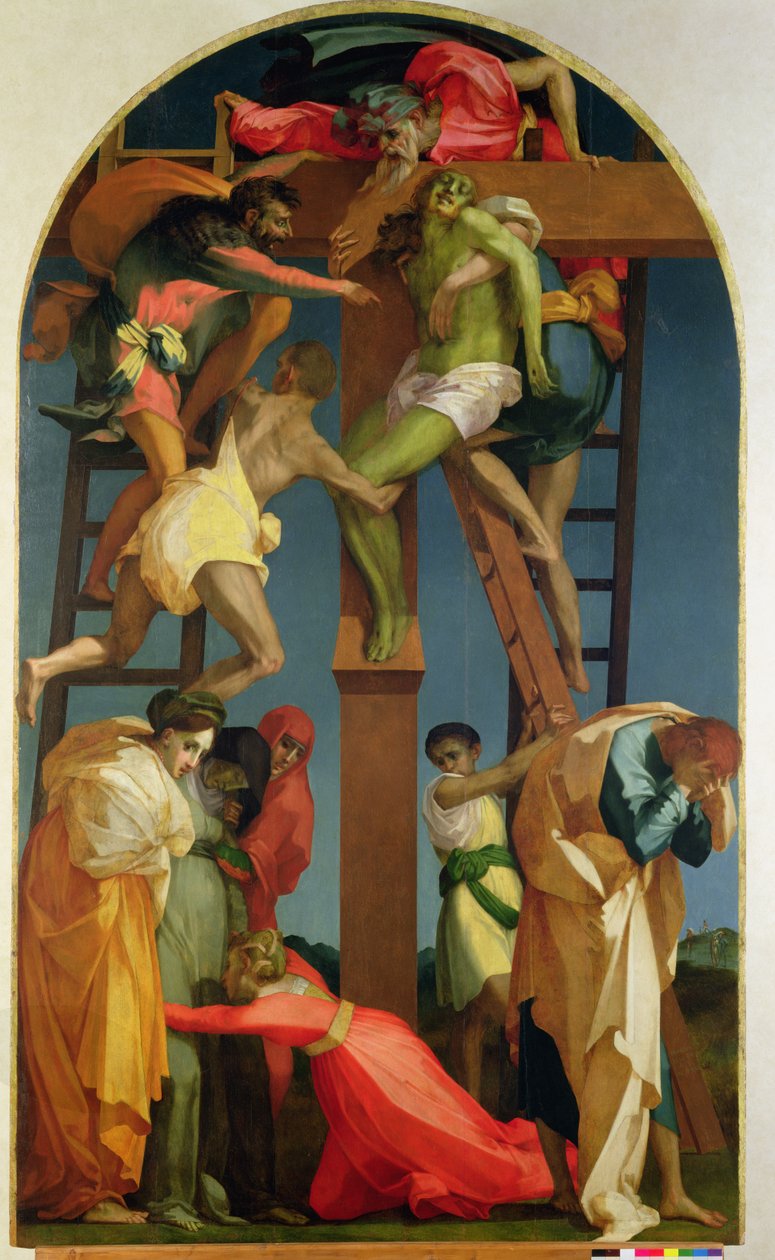 A descida da cruz, 1521 (para detalhes ver 85136) de Giovanni Battista Rosso Fiorentino