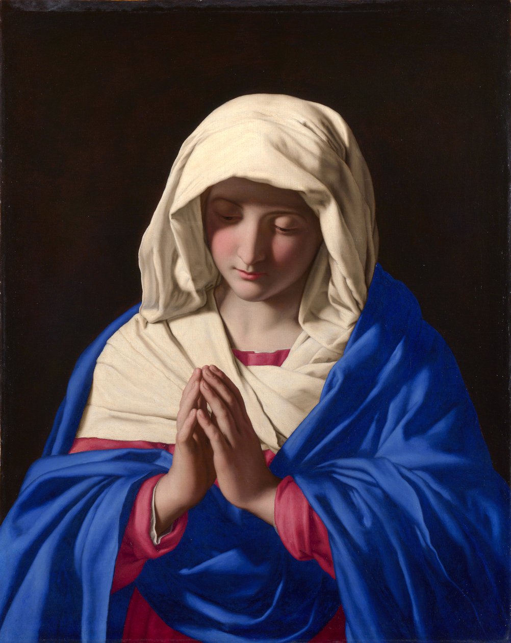 Orando virgem de Giovanni Battista Salvi da Sassoferrato