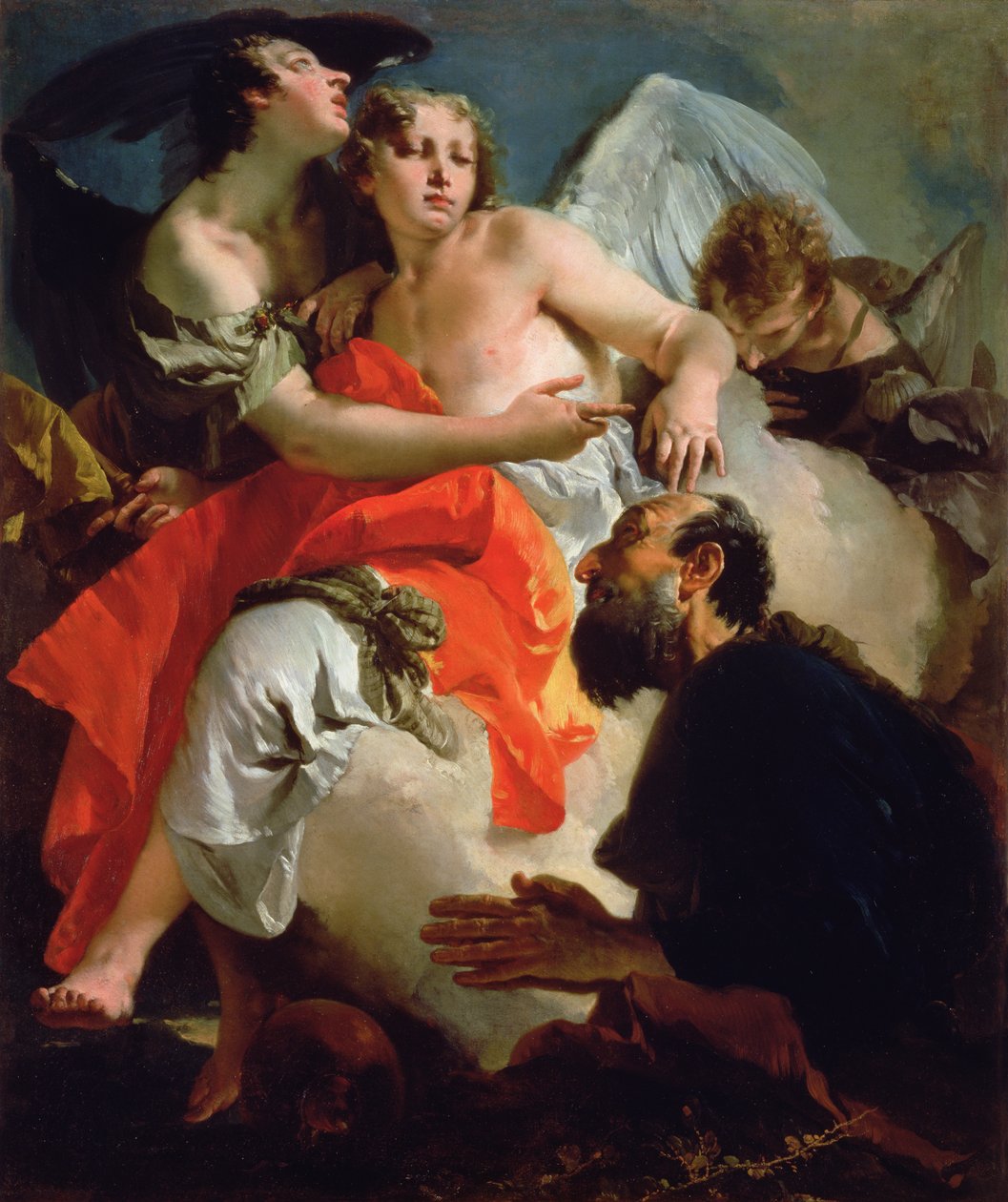 Abraão e os três anjos de Giovanni Battista Tiepolo