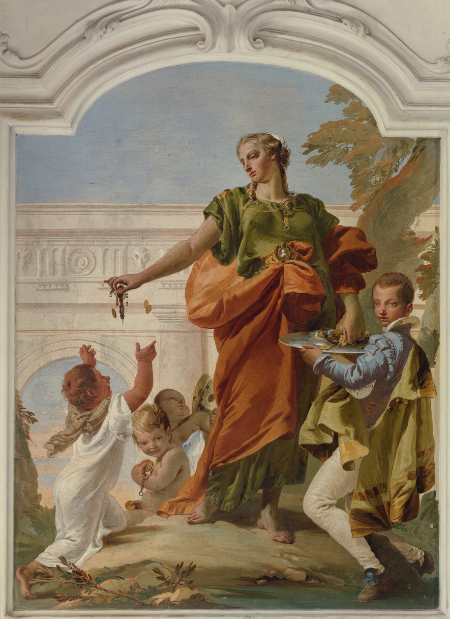 Alms Dispensar Caridade de Giovanni Battista Tiepolo