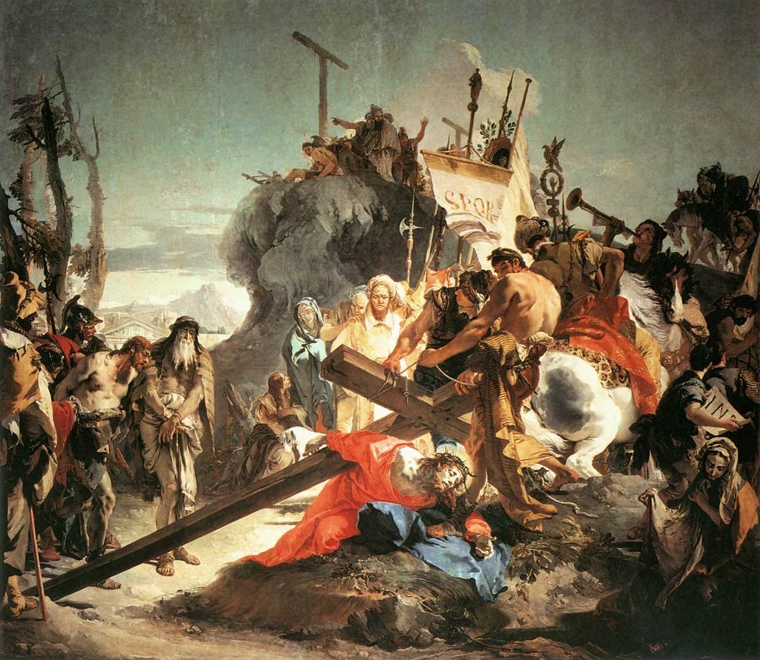 Cristo carregando a cruz de Giovanni Battista Tiepolo