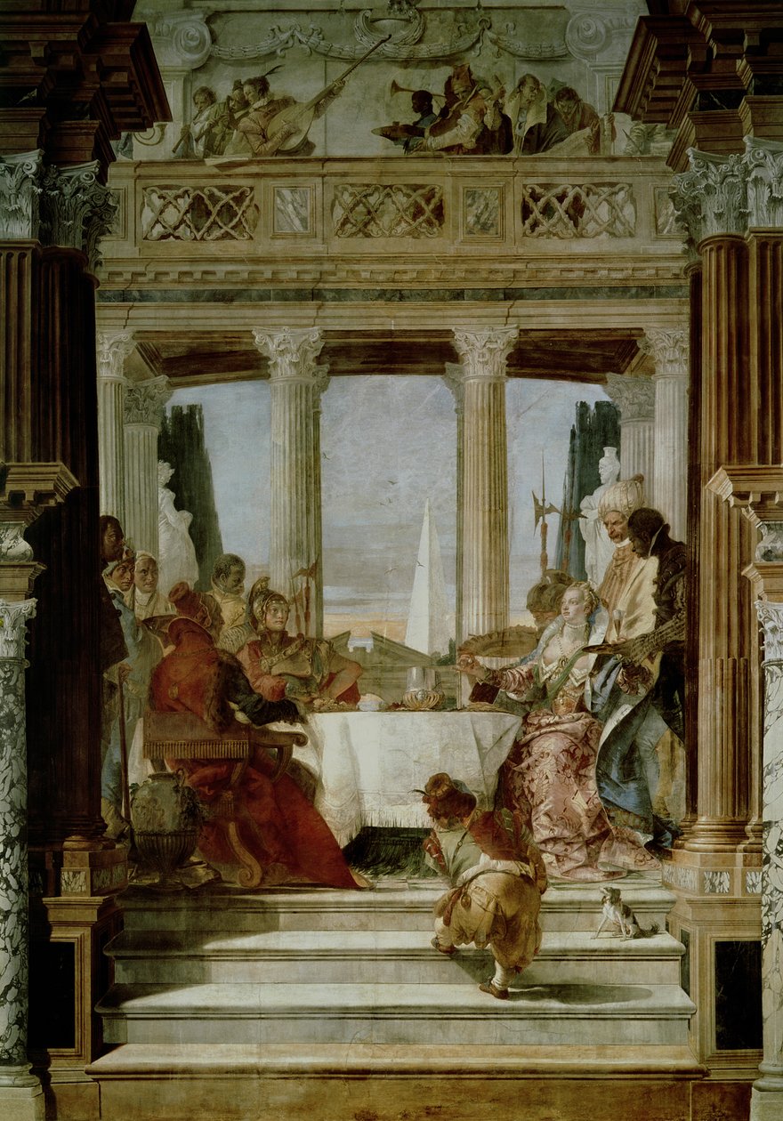 Banquete de Cleópatra de Giovanni Battista Tiepolo