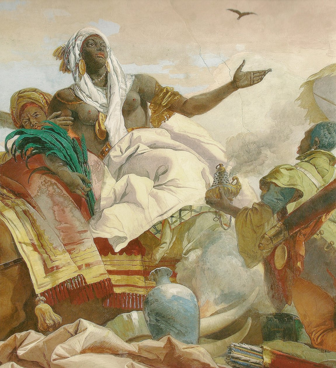 Afresco do teto na escadaria da Residência de Würzburg de Giovanni Battista Tiepolo