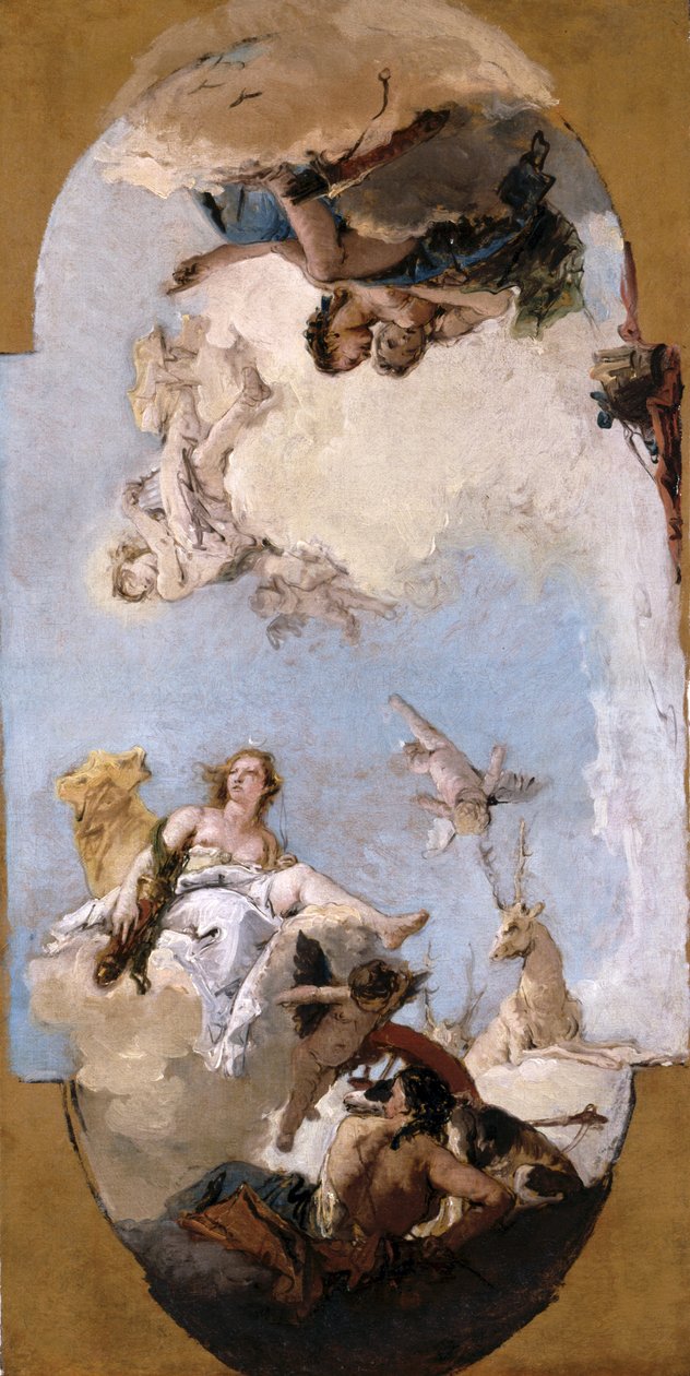 Diana, Apolo e Ninfas de Giovanni Battista Tiepolo