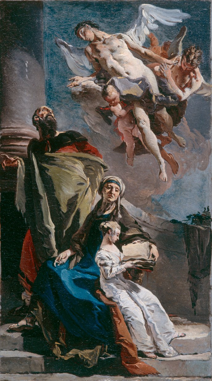 Educação-the-virgem de Giovanni Battista Tiepolo