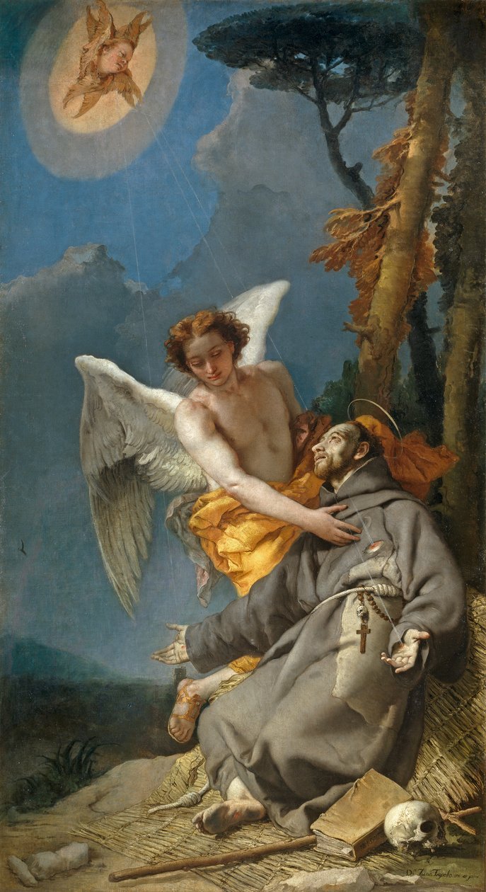 Estigmatização de São Francisco de Assis de Giovanni Battista Tiepolo