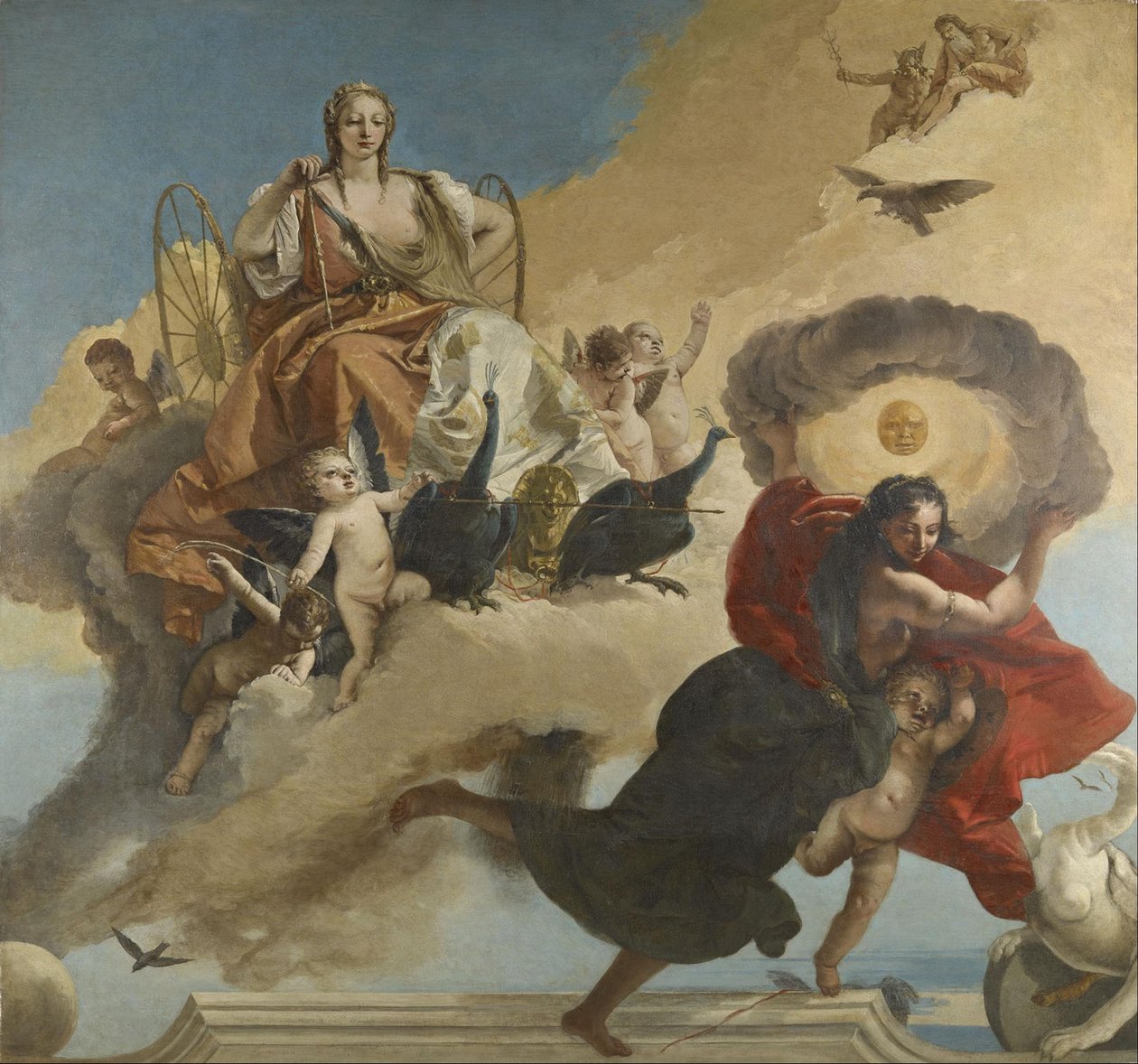 Juno e Luna de Giovanni Battista Tiepolo