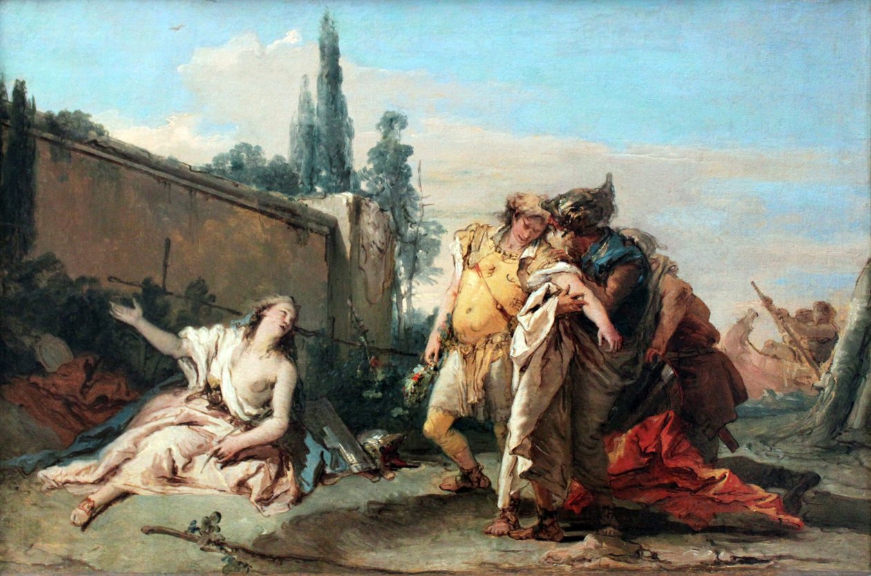 A despedida de Rinaldo para Armida de Giovanni Battista Tiepolo