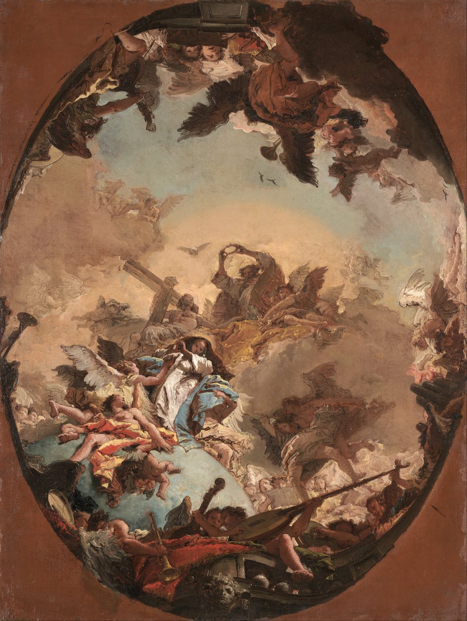 A coroação da virgem de Giovanni Battista Tiepolo