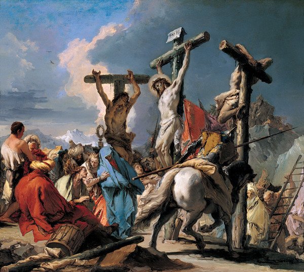 A crucificação de Giovanni Battista Tiepolo