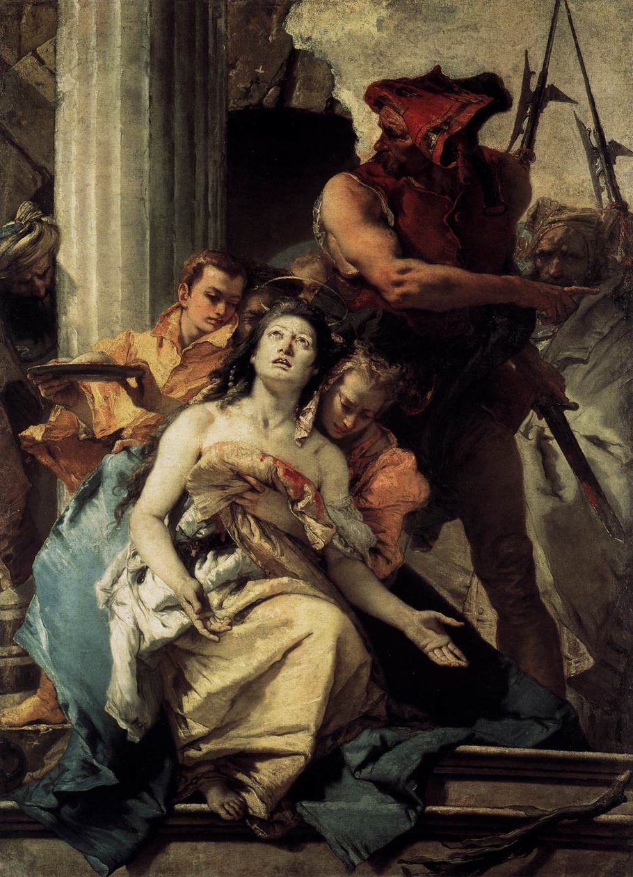 O martírio de Santa Ágata de Giovanni Battista Tiepolo