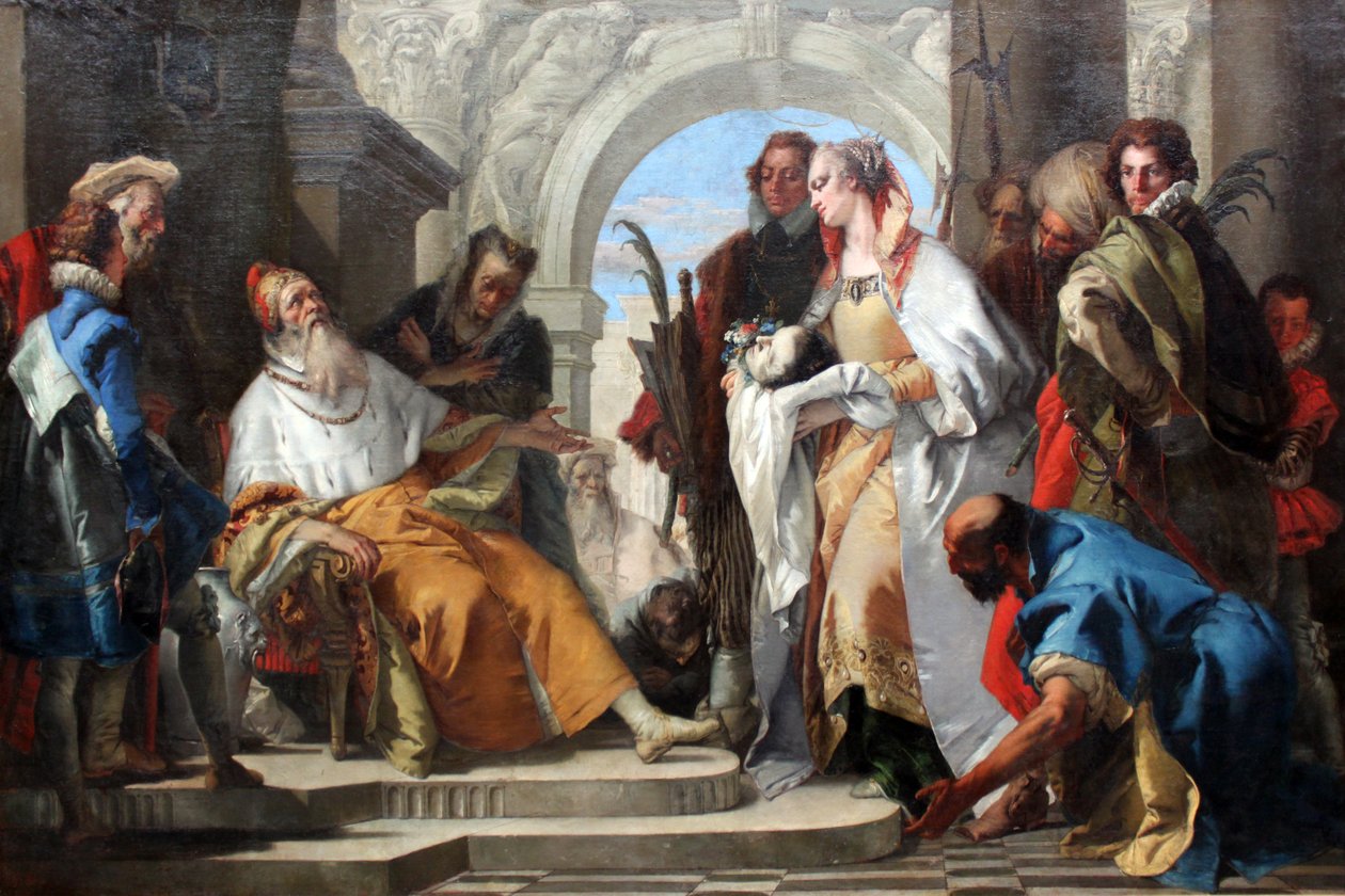Os Santos Padroeiros da Família Crotta de Giovanni Battista Tiepolo