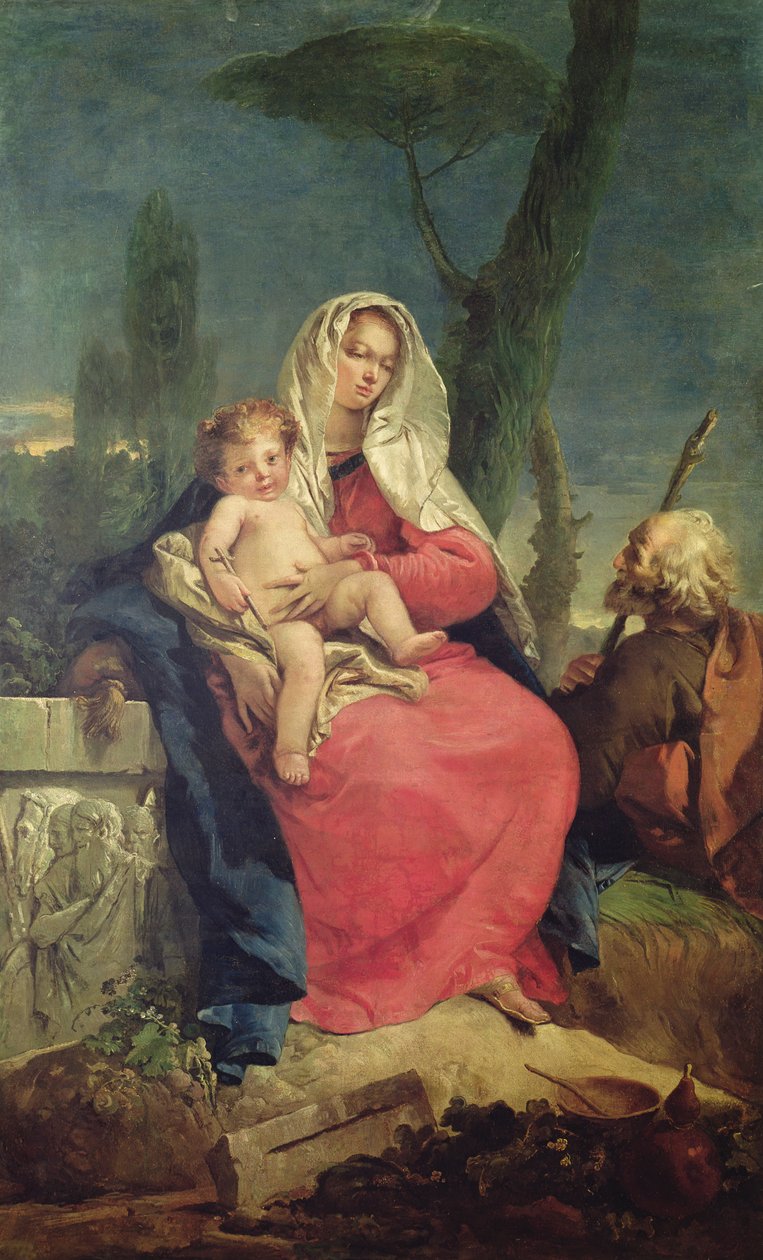 O resto da fuga para o Egito de Giovanni Battista Tiepolo