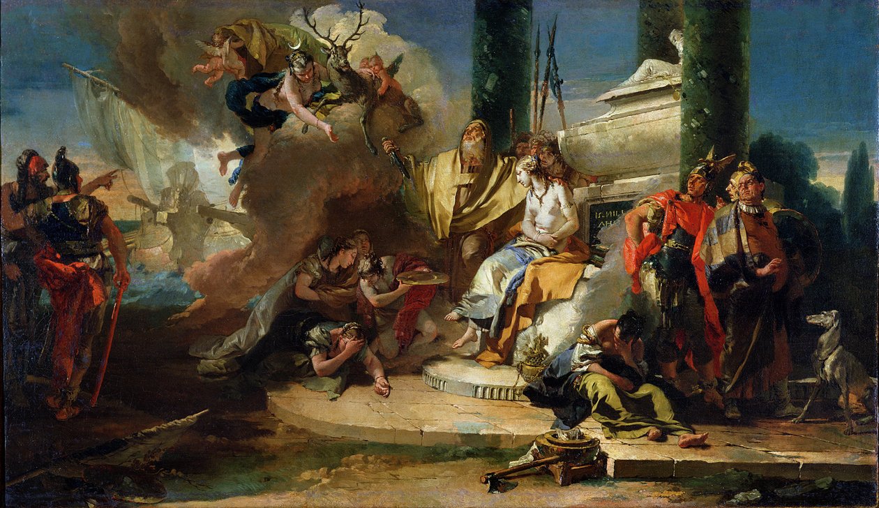 O sacrifício de Ifigênia de Giovanni Battista Tiepolo