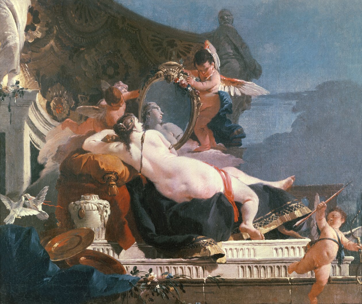 Vênus com Espelho de Giovanni Battista Tiepolo