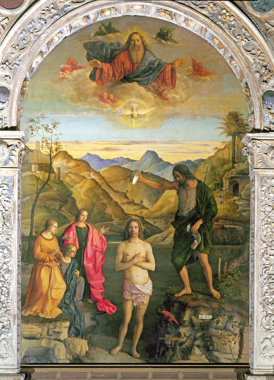 Baptismo de Cristo, retábulo de São João de Giovanni Bellini