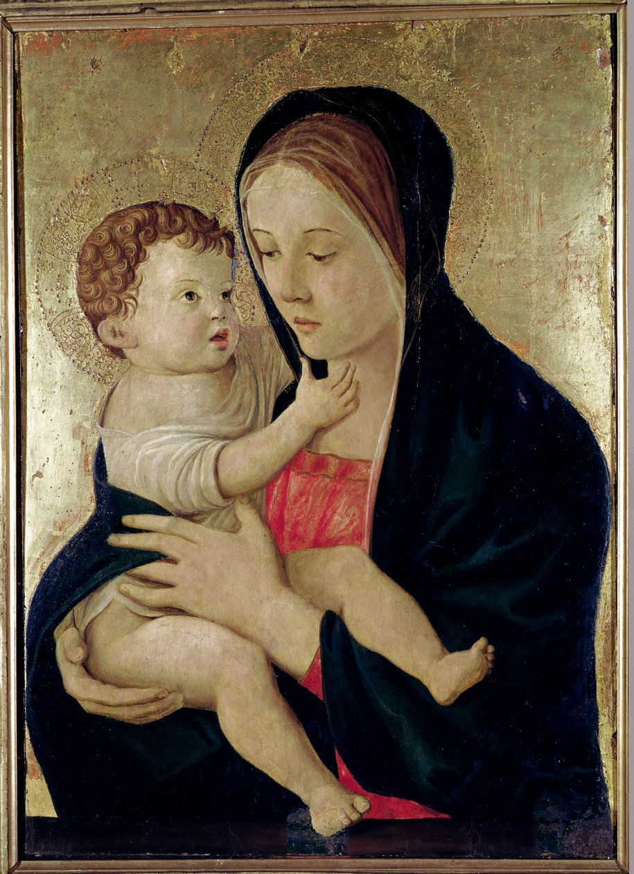 Madonna e Criança, c.1475 (tempera no painel) de Giovanni Bellini