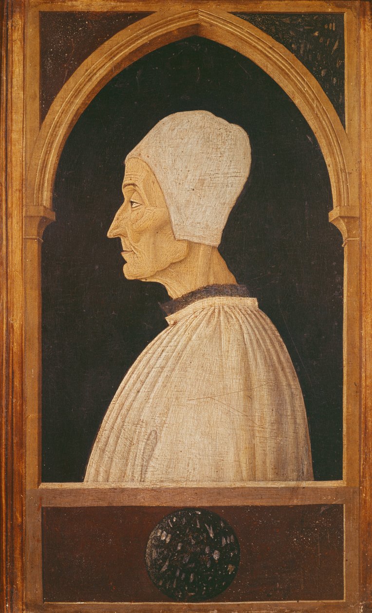 Retrato de São Lourenço Giustiniani (1381-1455) de Giovanni Bellini