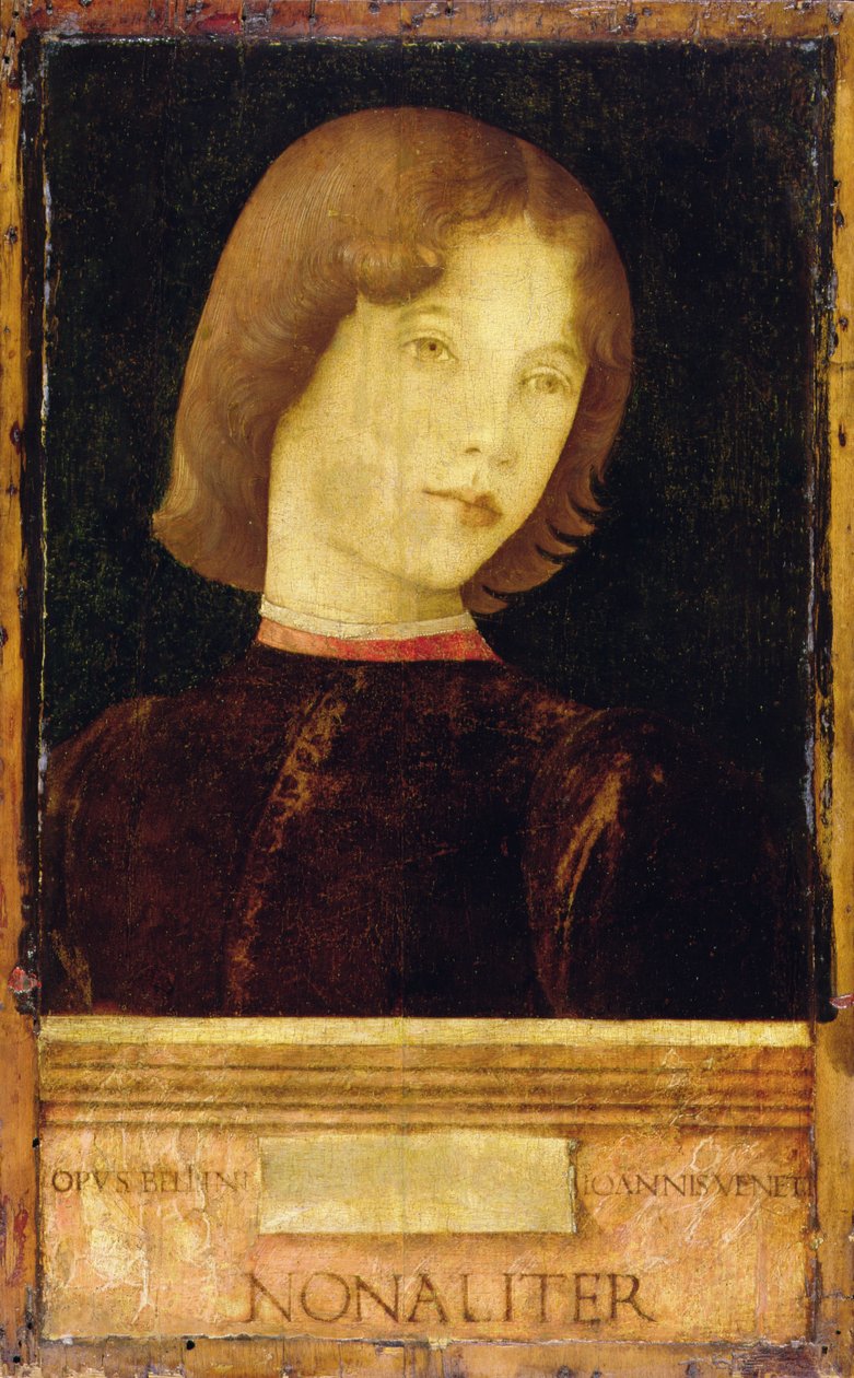 Retrato de um menino, c.1470 (tempera no painel) de Giovanni Bellini