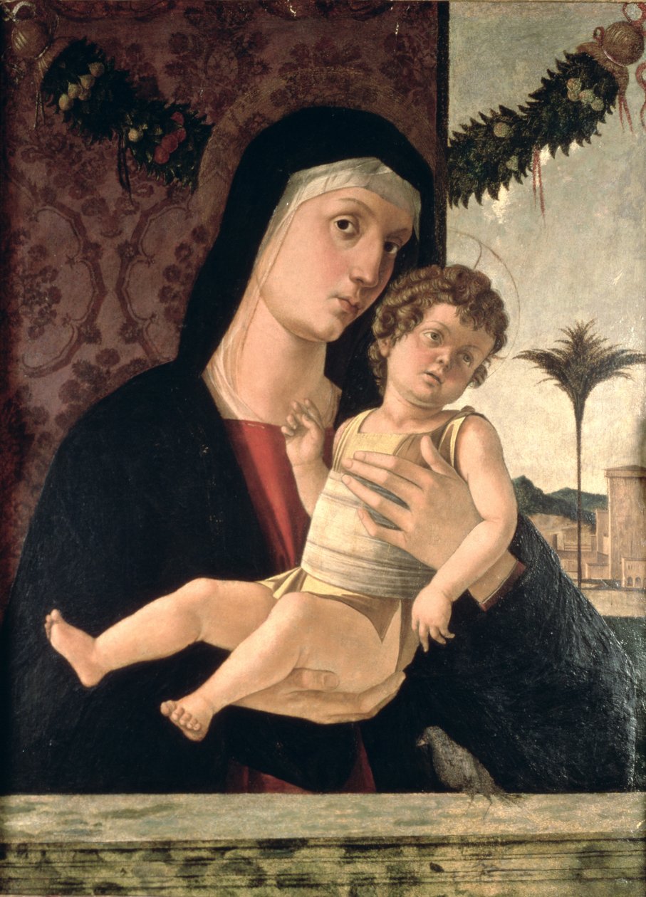 Madonna com olhos lindos de Giovanni Bellini