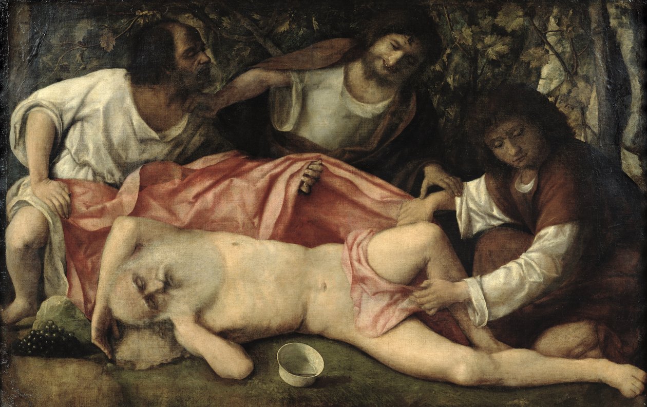 A zombaria de Noé de Giovanni Bellini