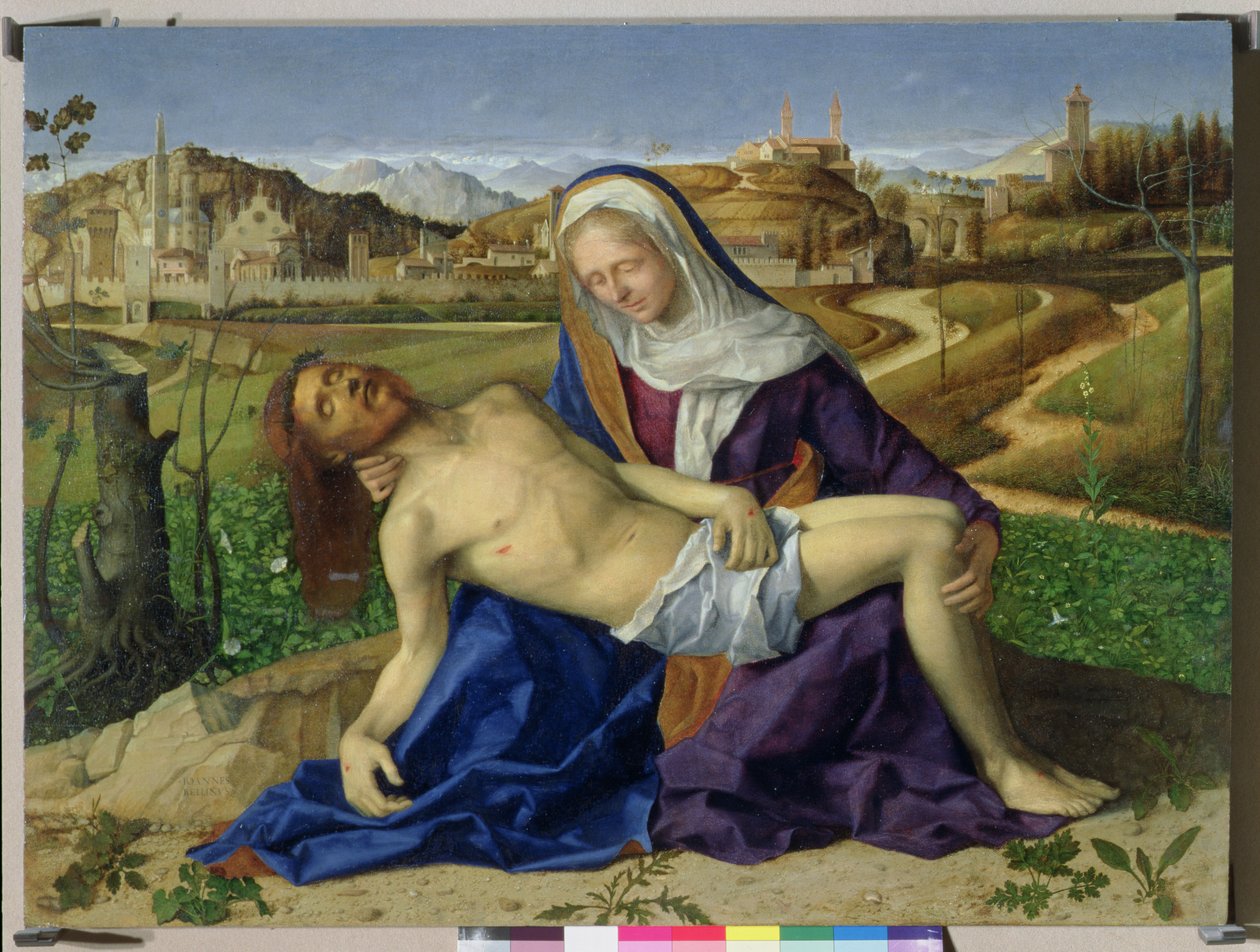 O Pieta, c.1505 (restauração pós-1996) de Giovanni Bellini