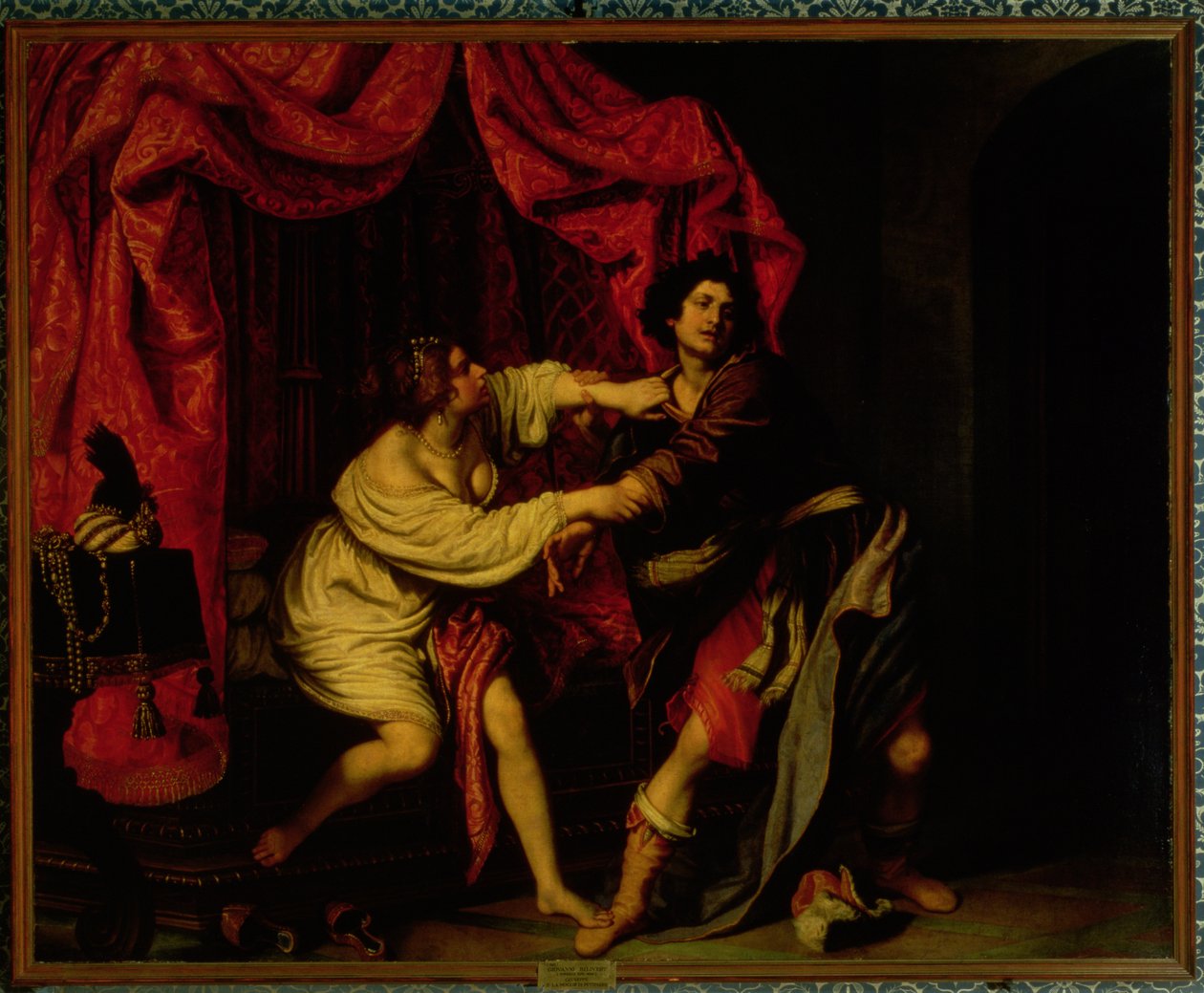 José e esposa de Potifar de Giovanni Biliverti