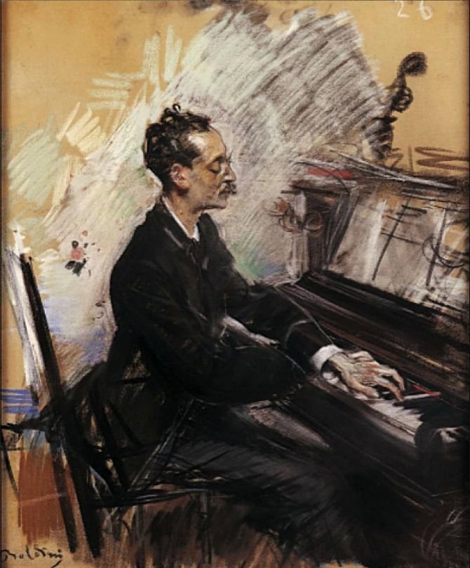 A. King ColaconDeutsch: O Pianista A. King ColaconPolski: Pianista A. Rey Colacon de Giovanni Boldini