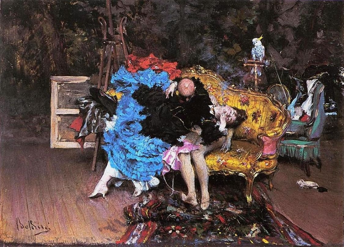 O Modelo e os ManequinsAlemanha: O Modelo e os ManequinsPolski: Modelka i manekinn de Giovanni Boldini