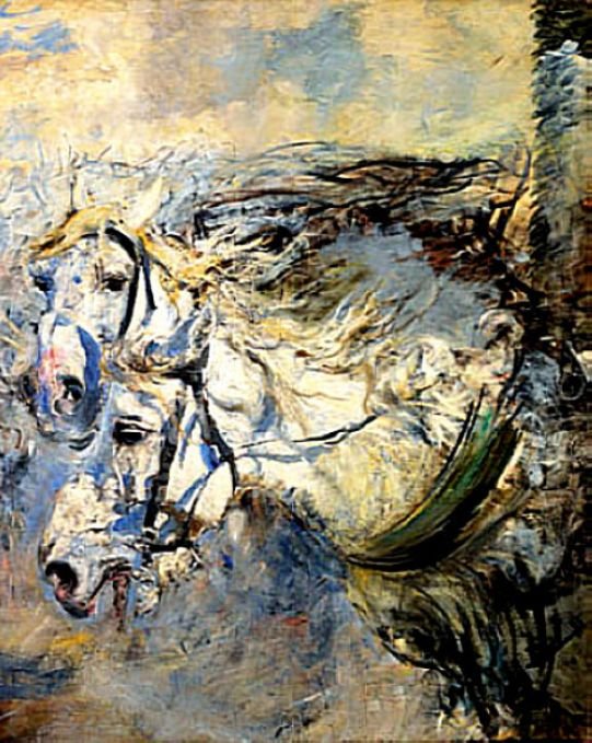 Dois cavalos brancos Alemão: Dois cavalos brancos Polski: Dwa biae konien de Giovanni Boldini