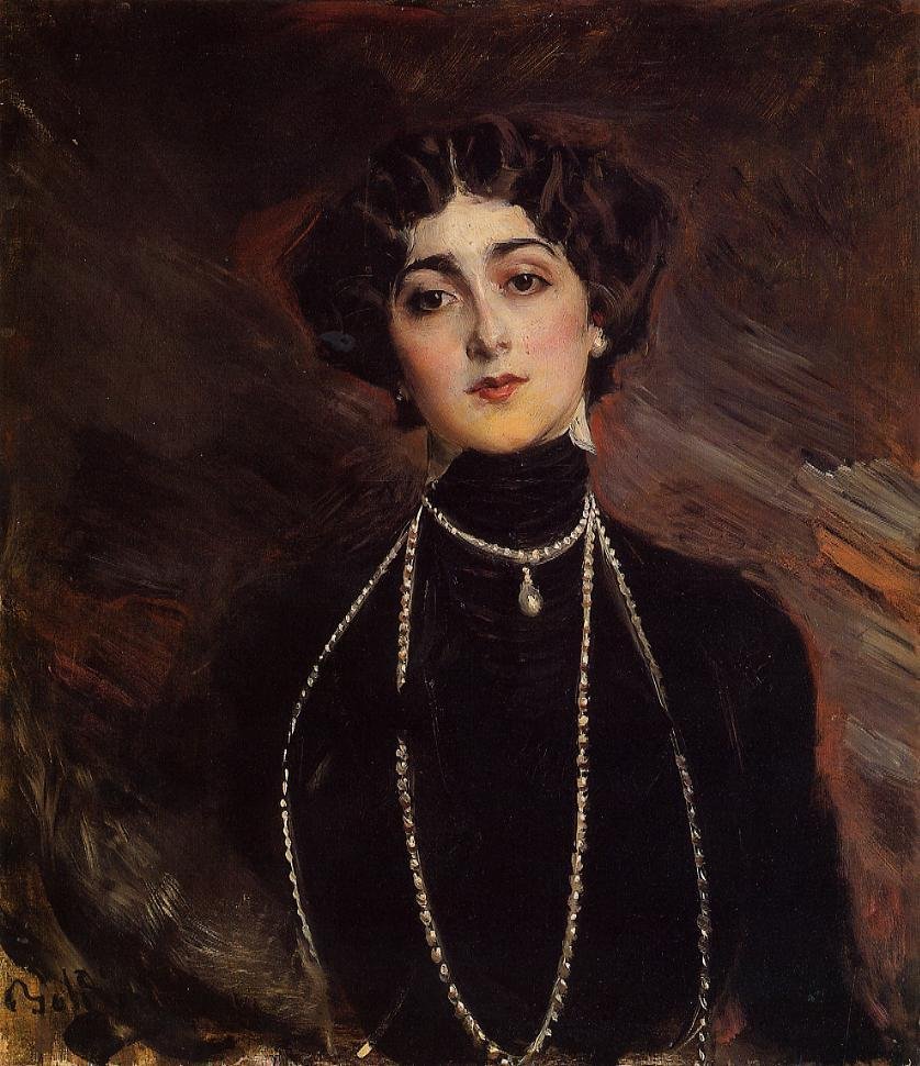 A cantora de opera Lina Cavalieri, de Giovanni Boldini