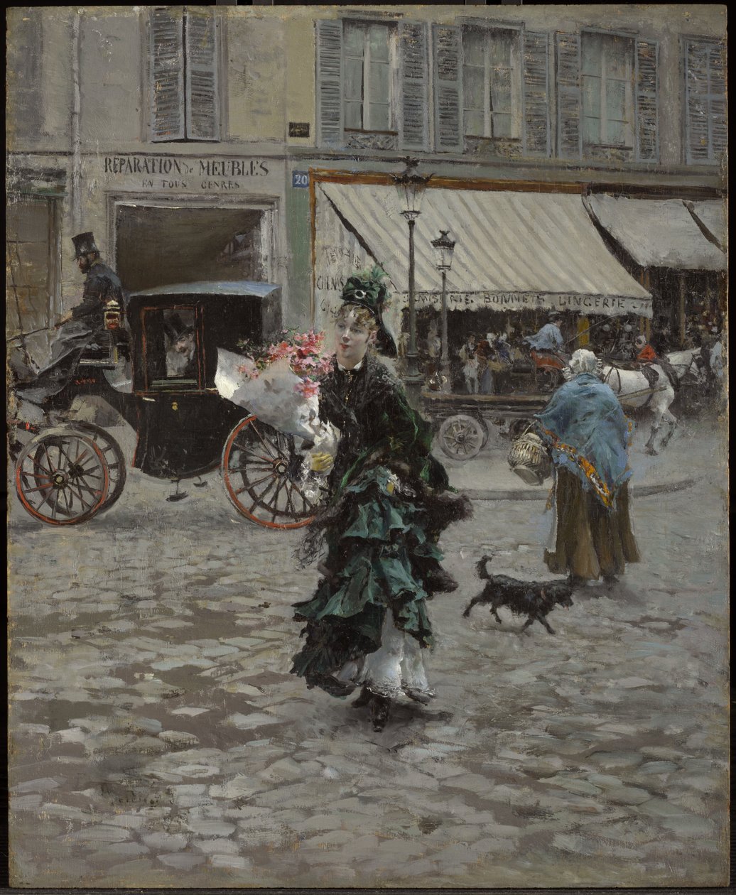 Atravessando a rua de Giovanni Boldini